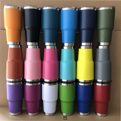 Customized Stainless Steel Insulated Travel Coffee Cup with 900ml Capacity and Logo