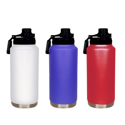 Straight Cup Double Wall Insulated Water Bottle 1L Stainless Steel Vacuum Flask Mug