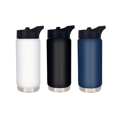 Straight Cup 550ml Insulated Wide Mouth Flask With Lid Water Bottle for All People
