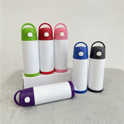 12oz Sublimation Kids Tumblers Water Bottle For Children With Stainless Steel Inside