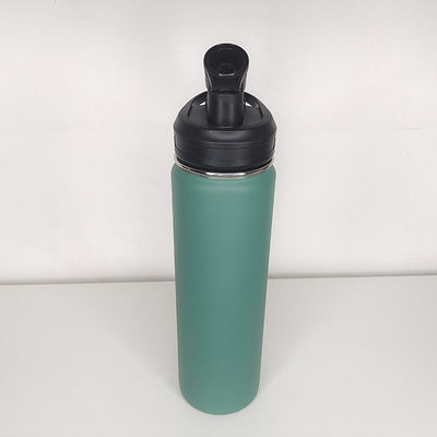 304 Stainless Steel Straight Cup Water Bottle with Picture Straight Drink Lid 650ml
