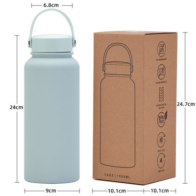 Vacuum Insulated Flask with Custom Logo 2023 Candy Color Stainless Steel Sports Kettle