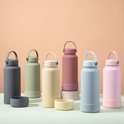 Vacuum Insulated Straight Cup 304 Stainless Steel Water Bottle with Colorful Design