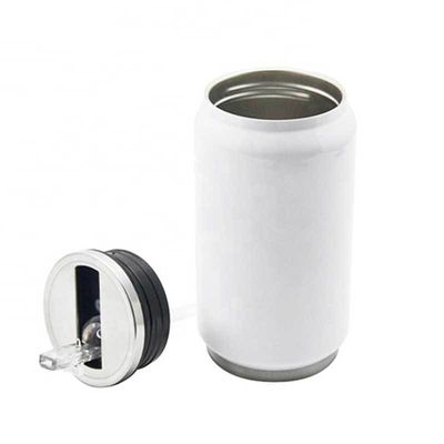 American Style 350ml 500ml Stainless Steel Soda Can Custom Tumbler With Straw Cola Can