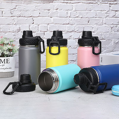 Double Walled Custom Water Flask for Party Travel Stainless Steel and Handgrip Included