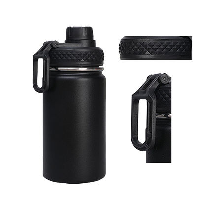 Double Walled Custom Water Flask for Party Travel Stainless Steel and Handgrip Included