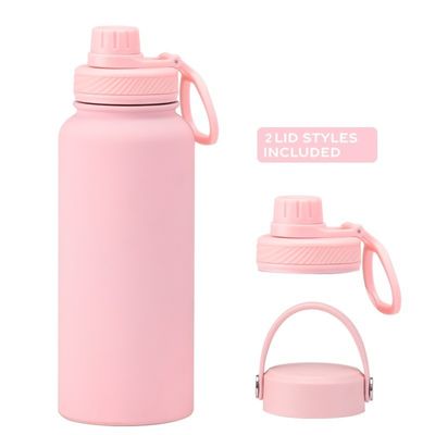 Vacuum Flask Set Powder Coated Insulated Water Bottle For Camping Occasion Customized Logo