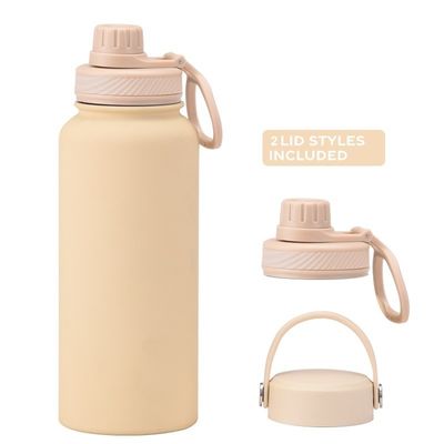 Vacuum Flask Set Powder Coated Insulated Water Bottle For Camping Occasion Customized Logo