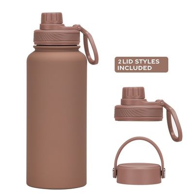 Vacuum Flask Set Powder Coated Insulated Water Bottle For Camping Occasion Customized Logo