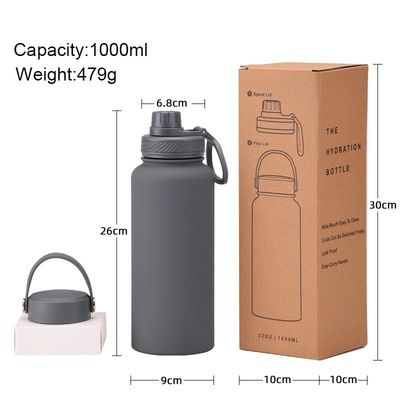 1 Liter Vacuum Bottle with Large Capacity and 6-12 Hours Thermal Insulation Performance