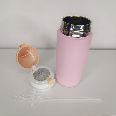 480ml Children Stainless Steel Insulated Sublimation Sippy Water Bottle with Filp Lid
