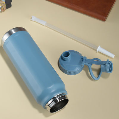 Stainless Steel Vacuum Thermal Flask Oem Vacuum Powder Coated Water Bottle for Sports
