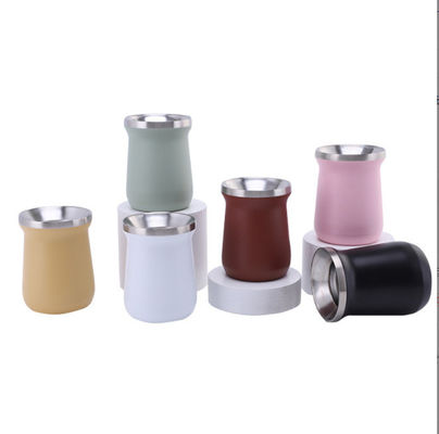 304 Stainless Steel Double Walled Coffee Mug with Custom Logo Insulated Yerba Mate Cup
