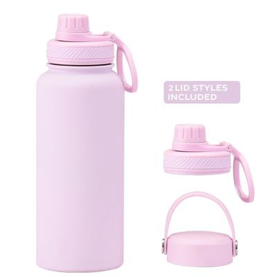 1 Liter Stainless Steel Water Bottles with Handle and Outstanding Vacuum Flask Plastic