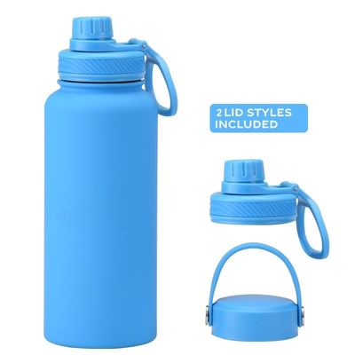 1 Liter Stainless Steel Water Bottles with Handle and Outstanding Vacuum Flask Plastic