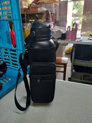 Vacuum Insulated Gym Water Bottle 304 Stainless Steel with Picture Straight Drink Lid