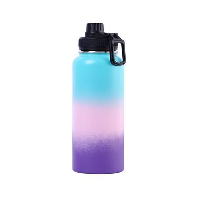 Double Wall Vacuum Insulated Water Bottle with Customized Logo and Straight Drink Lid