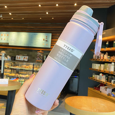 Insulated Stainless Steel Sport Water Bottle with Straw BPA Free and Double Wall