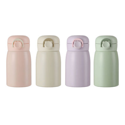 Cartoon Design 350ml Stainless Steel Thermos Bottle with Bounce Lid Keep Your Drink Hot