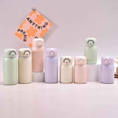 Cartoon Design 350ml Stainless Steel Thermos Bottle with Bounce Lid Keep Your Drink Hot