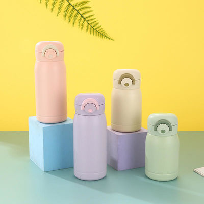 Milky White Portable Vacuum Flasks for 12-24 Hours Thermal Insulation Performance