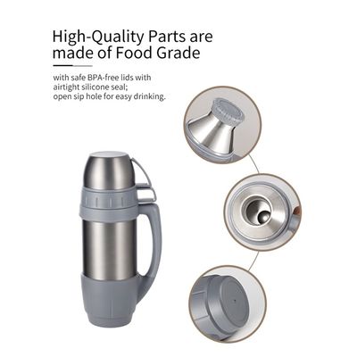 Vacuum Flasks 1000ML Double Wall Stainless Steel Thermos Flask Gym Bottles With Logo