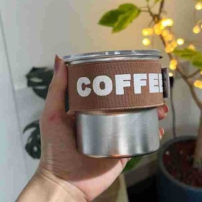 High Appearance 304 Stainless Steel Coffee Cup with Lid Portable and Compact