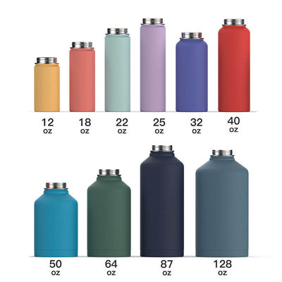 18oz Double Wall 304 Stainless Steel Water Bottle Vacuum Insulated Flask With Newest Lid