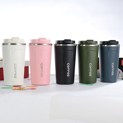 304 Inside and 201 Outside Stainless Steel Water Bottle Coffee Tumbler with Lid 350ml