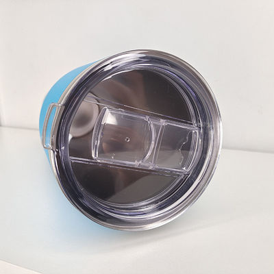 Country Design 40 Oz Waist Type Car Straw Tumbler With Handle Stainless Steel Mug