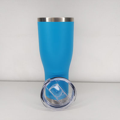 Country Design 40 Oz Waist Type Car Straw Tumbler With Handle Stainless Steel Mug