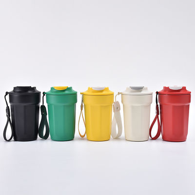Custom Coffee Mug Yellow Stainless Steel Travel Tumbler with Lid and Vacuum Insulation