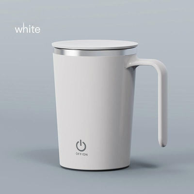 Stainless Steel Mixing Tumbler 400ml Magnetic Stirring Coffee Mug for Office School