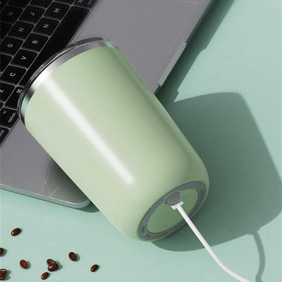 No More Spills 350ml Stainless Steel Travel Coffee Mug With Automatic Magnetic Mixing