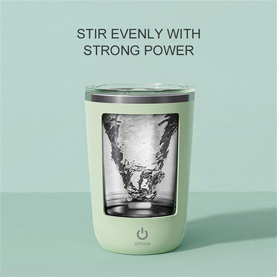 No More Spills 350ml Stainless Steel Travel Coffee Mug With Automatic Magnetic Mixing