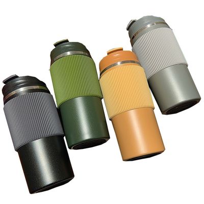 450ML Capacity Double Layer Stainless Steel Travel Coffee Mug Tumbler Cup for Reusable