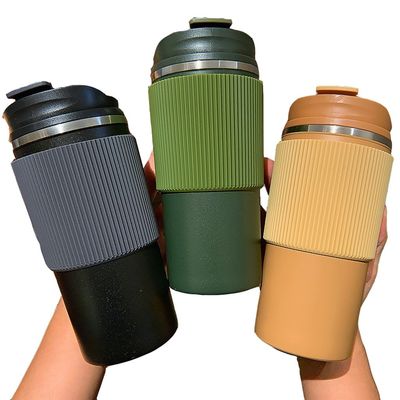 Custom Travel Coffee Tumblers with CLASSIC Design Style 450ml Double Wall Insulation
