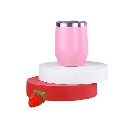 Stainless Steel Egg Wine Tumbler with Color Powder Coating and Double Wall Insulation