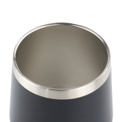 Stainless Steel Egg Wine Tumbler with Color Powder Coating and Double Wall Insulation