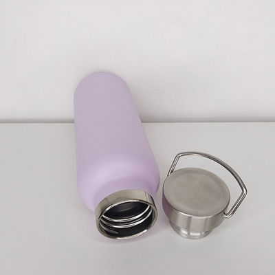PP Food Grade Lid 500ml Stainless Steel Double Insulated Sport Water Bottle for Camping