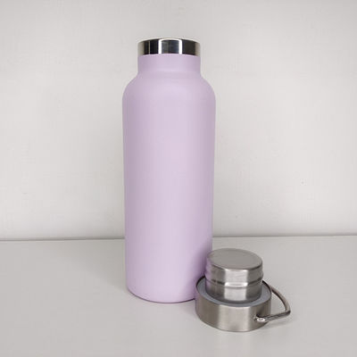 PP Food Grade Lid 500ml Stainless Steel Double Insulated Sport Water Bottle for Camping