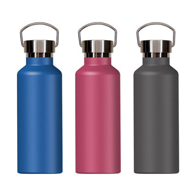PP Food Grade Lid 500ml Stainless Steel Double Insulated Sport Water Bottle for Camping