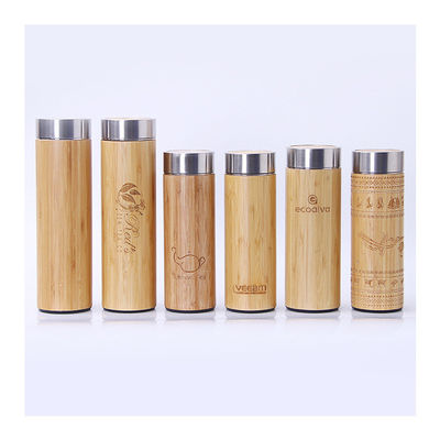 Production Vacuum Flasks 450ml Capacity Insulated Water Bottle with Bamboo Lid