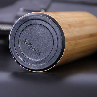 Double Walled Stainless Steel Water Bottle Logo Bamboo Vacuum Insulated Sport Thermal Flask for All