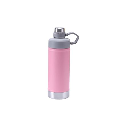 Customized Logo Acceptable Double Walled Vacuum Insulated Sport Thermal Flask Handgrip