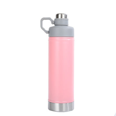 Customized Logo Acceptable Double Walled Vacuum Insulated Sport Thermal Flask Handgrip