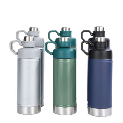 Sustainable Grey 25 Oz Stainless Steel Vacuum Flasks Thermoses Insulated Water Bottle