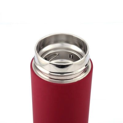 Custom 500ml Stainless Steel Double Layer Rubber Coated Thermos Vacuum Flask for Gym