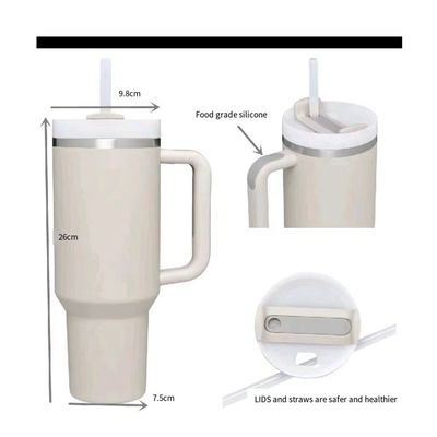 Stainless Steel 40OZ Adventure Custom Logo Travel Tumbler With Handle Customize Color