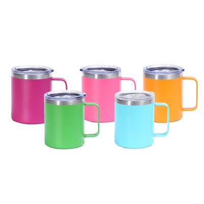 Custom Logo Personalized Travel Cup Stainless Steel Mug for Adults 12oz/14oz Capacity